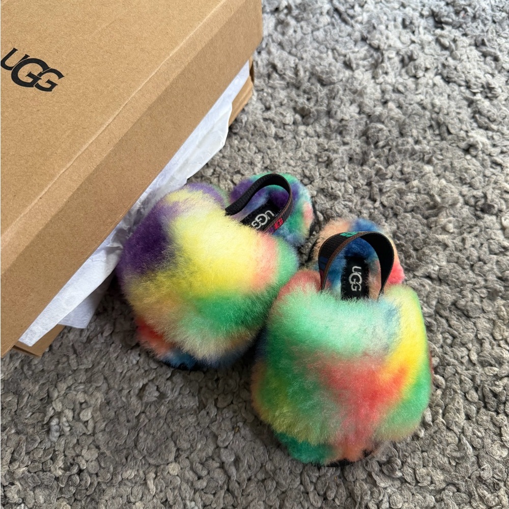 UGG Multicolor Fluffy Slippers